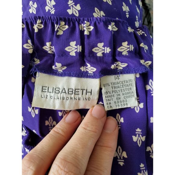 Vintage 80s fleur de lis, size 14 - Picture 13 of 13